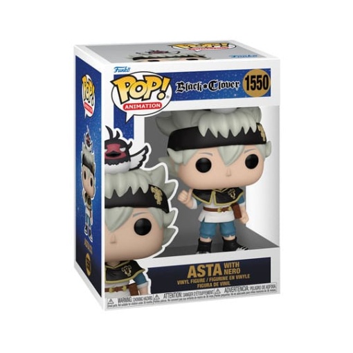 Black Clover Figura POP! Animation Vinyl Asta w/Nero 9 cm - Embalaje dañado