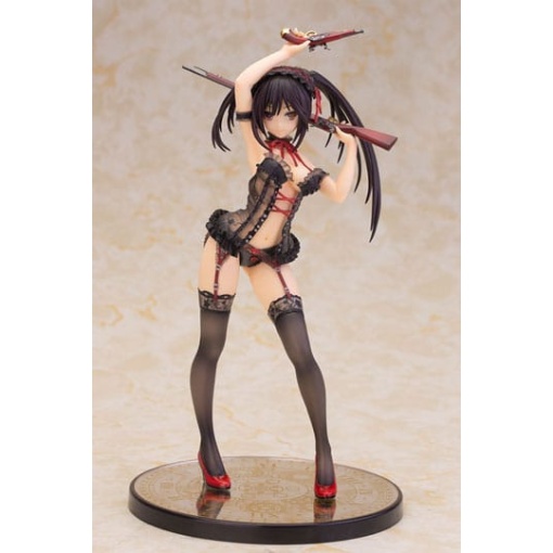 Date A Live Estatua 1/7 Kurumi Tokisaki Lingerie Ver. Black 24 cm