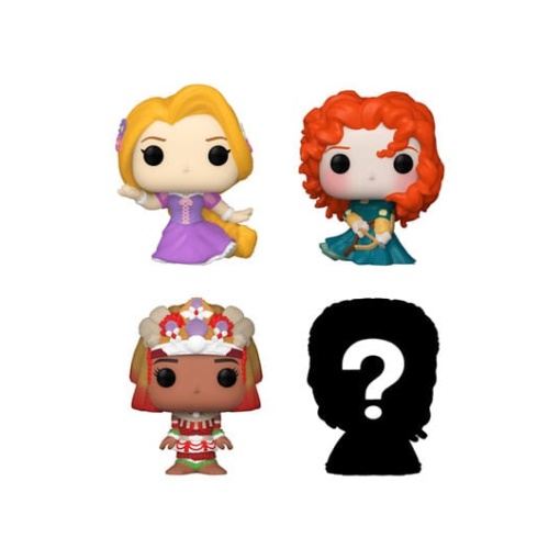 Disney Princesses Pack de 4 Figuras Bitty POP! Vinyl Rapunzel 2