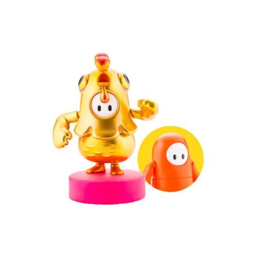 Fall Guys: Ultimate Knockout Figura 1/20 Legendary Edition Orangeade / Golden Chicken Costume 8 cm