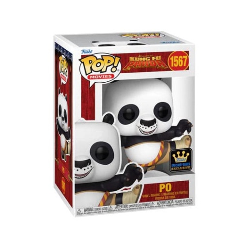 Kung Fu Panda POP! Movies Vinyl Figuren Po w/CH(FL) 9 cm Surtido (6)