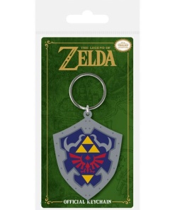 Legend of Zelda Llavero caucho Hylian Shield 6 cm