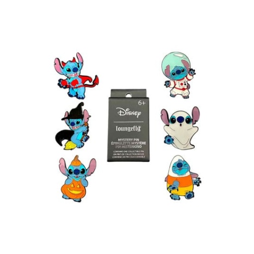 Lilo & Stitch by Loungefly Chapas esmaltadas Blind Box Halloween Expositor (12)