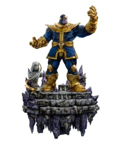 Marvel Estatua Deluxe BDS Art Scale 1/10 Thanos Infinity Gaunlet Diorama 42 cm