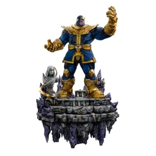 Marvel Estatua Deluxe BDS Art Scale 1/10 Thanos Infinity Gaunlet Diorama 42 cm