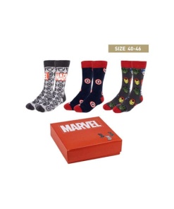 Marvel Pack de 3 Pares de calcetines Avangers 40-46