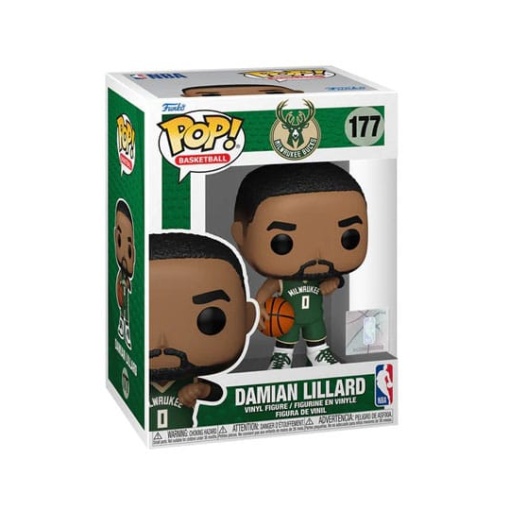 NBA Legends POP! Sports Vinyl Figura Bucks- Damian Lillard 9 cm - Embalaje dañado