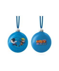 Naruto Bola de Navidad Chibi Naruto x Sasuke