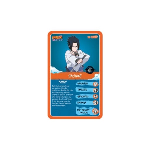 Naruto ShippudenCollectible Juego de cartas Top Trumps Quiz Anime Collectible *Edición Alemán*