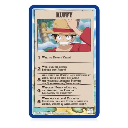 One Piece Juego de cartas Top Trumps Quiz *Edición Alemán*