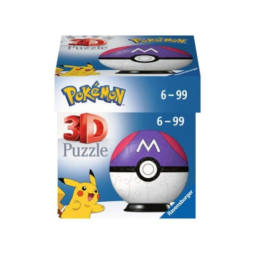 Pokémon Puzzle 3D Pokéballs: Master Ball (55 piezas)