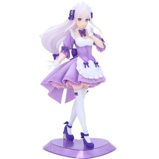 Re:ZERO Starting Life in Another World Estatua PVC Tenitol Maid Emilia 28 cm