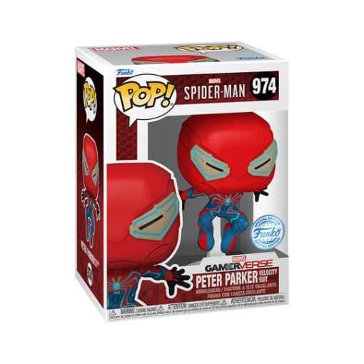 Spider-Man 2 POP! Games Vinyl Figura Velocity Suit Exclusive 9 cm