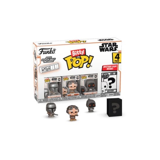 Star Wars: Mandalorian Pack de 4 Figuras Bitty POP! Vinyl Mandalorian 2