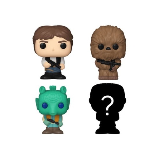 Star Wars Pack de 4 Figuras Bitty POP! Vinyl Han Solo 2