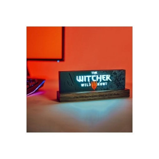 The Witcher Lámpara LED Wild Hunt Logo 22 cm