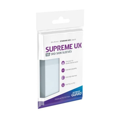 Ultimate Guard Supreme UX 3rd Skin Sleeves Tamaño Estándar Transparente (50)