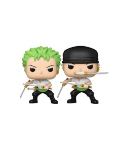 One Piece POP! Animation Vinyl Figuren Zoro (Refresh) w/Ch 9 cm Surtido (6)