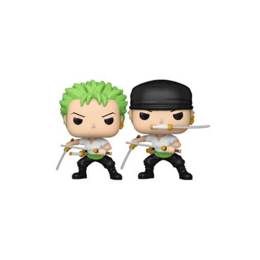 One Piece POP! Animation Vinyl Figuren Zoro (Refresh) w/Ch 9 cm Surtido (6)