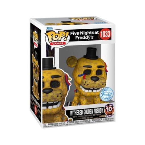 Five Nights at Freddy's POP! Games Vinyl Figura Withered Gldn Frdy 9 cm