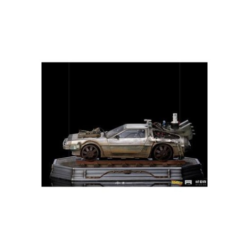 Regreso al Futuro III Estatua 1/10 Art Scale DeLorean 57 cm - Embalaje dañado