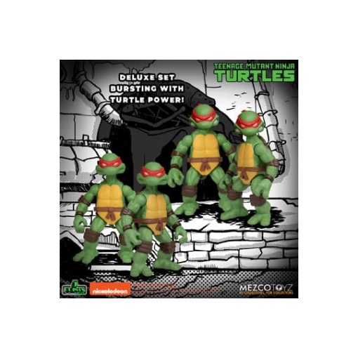 Teenage Mutant Ninja Turtles Figuras Teenage Mutant Ninja Turtles Deluxe Set 8 cm - Embalaje dañado