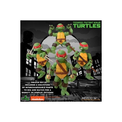 Teenage Mutant Ninja Turtles Figuras Teenage Mutant Ninja Turtles Deluxe Set 8 cm - Embalaje dañado