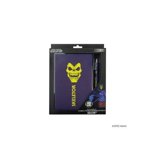 Amos del Universo: Revelación  Notebook Set (cuaderno y bolígrafo) Skeletor