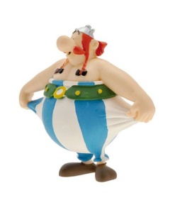 Astérix el Galo Minifigura Obelix sujetandose el pantalon 8 cm