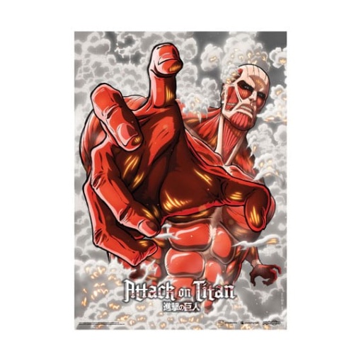 Attack On Titan Fabric Poster Colossal Titan 84 x 118 cm