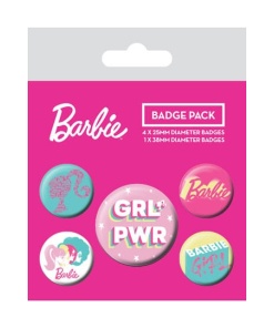 Barbie Pack 5 Chapas Girl Power