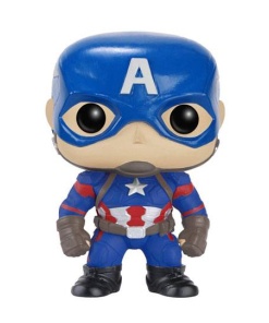 Captain America Civil War POP! Vinyl Cabezón Captain America 10 cm