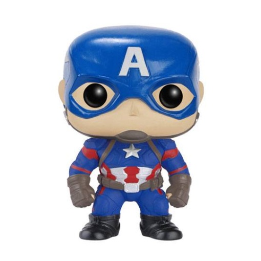 Captain America Civil War POP! Vinyl Cabezón Captain America 10 cm