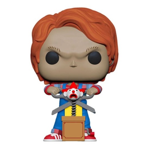 Chucky el muñeco diabólico Figura POP! Movies Vinyl Chucky w/Buddy & Giant Scissors 9 cm