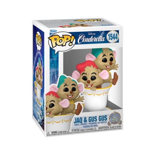 Cinderella 75th Anniversary POP! Disney Vinyl Figura J&G in cup 9 cm