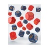 Crosshairs Compact D6 Pack de Dados Cobalt&Red (20)