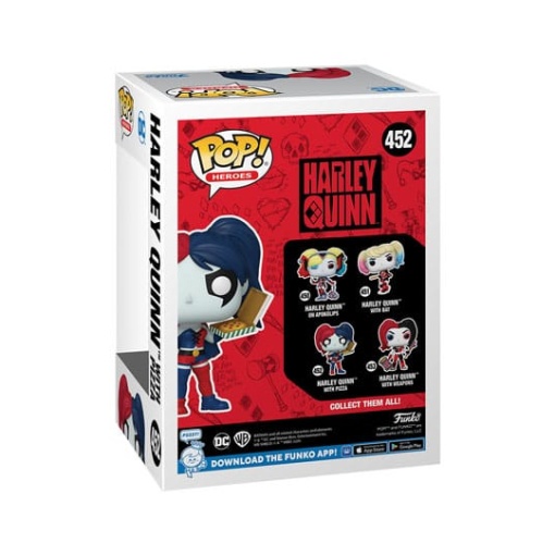 DC Comics: Harley Quinn Takeover Figura POP! Heroes Vinyl Harley with Pizza 9 cm