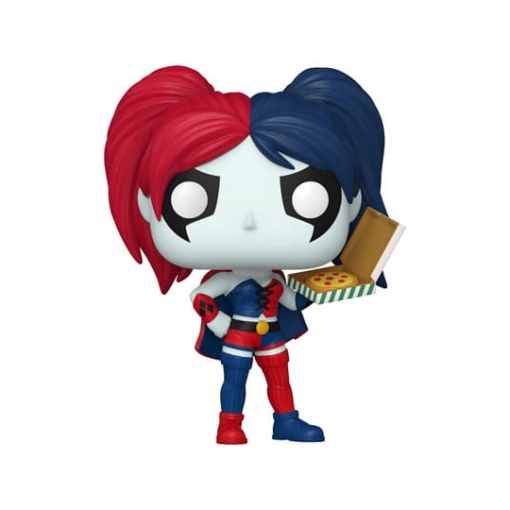 DC Comics: Harley Quinn Takeover Figura POP! Heroes Vinyl Harley with Pizza 9 cm