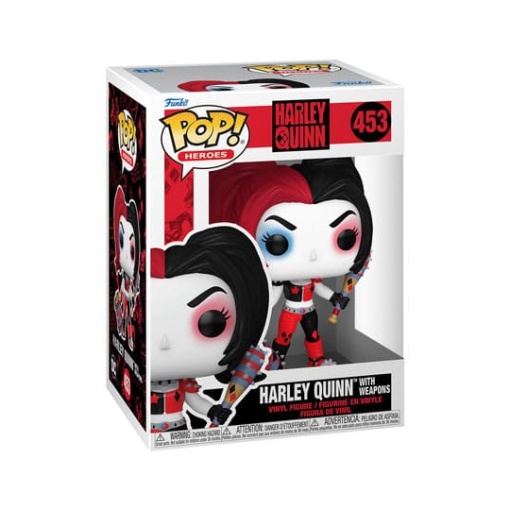 DC Comics: Harley Quinn Takeover Figura POP! Heroes Vinyl Harley with Weapons 9 cm