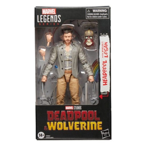 Deadpool & Wolverine Marvel Legends Figura Headpool with Marvel's Logan 15 cm