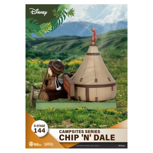 Disney Diorama PVC D-Stage Campsite Series Chip & Dale 10 cm