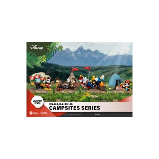 Disney Diorama PVC D-Stage Campsite Series Mini & Pluto 10 cm