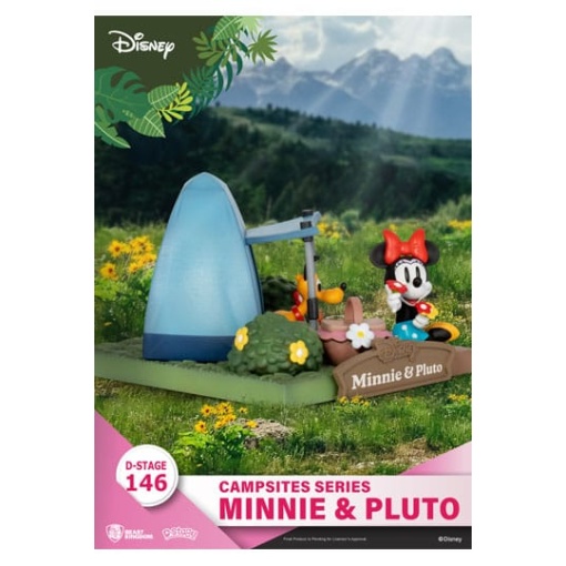 Disney Diorama PVC D-Stage Campsite Series Mini & Pluto 10 cm