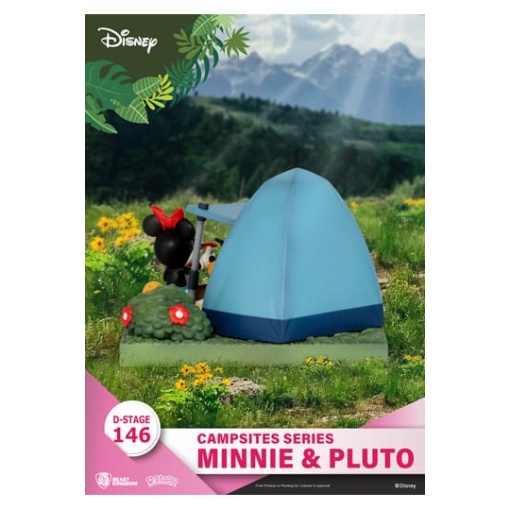 Disney Diorama PVC D-Stage Campsite Series Mini & Pluto 10 cm