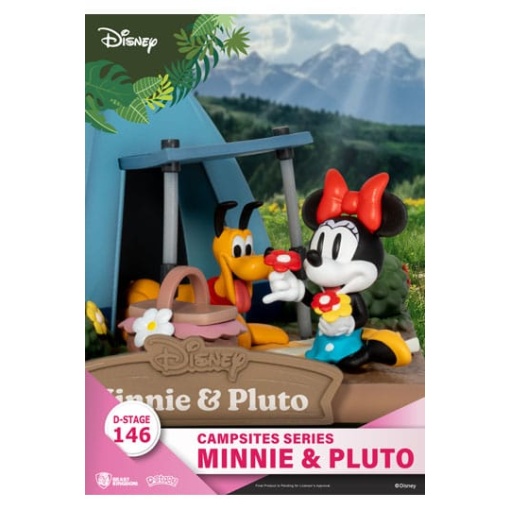 Disney Diorama PVC D-Stage Campsite Series Mini & Pluto 10 cm