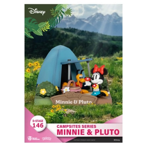 Disney Diorama PVC D-Stage Campsite Series Mini & Pluto 10 cm