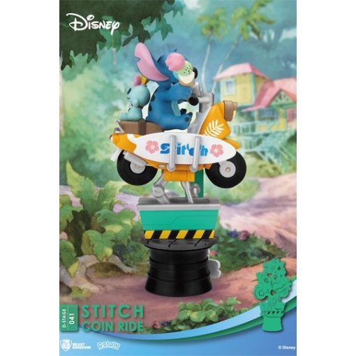 Disney Diorama PVC D-Stage Stitch Coin Ride 16 cm