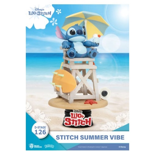 Disney Diorama PVC D-Stage Stitch Summer Vibe 16 cm