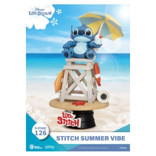 Disney Diorama PVC D-Stage Stitch Summer Vibe 16 cm