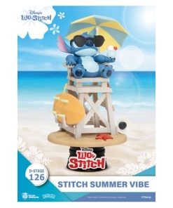 Disney Diorama PVC D-Stage Stitch Summer Vibe 16 cm